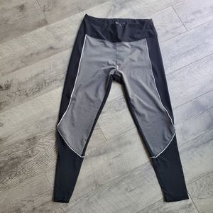 Bally back and gray leggings